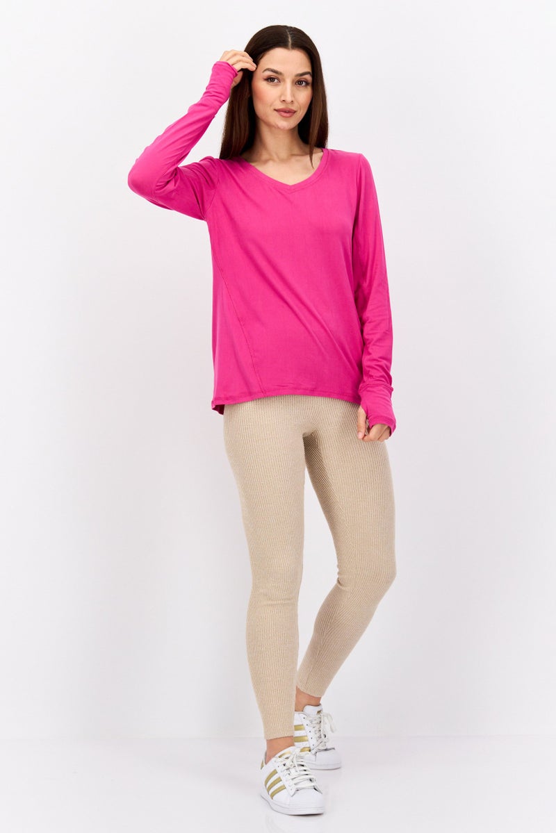 Jones New York تي شيرت تدريب رياضي للنساء، وردي - Image 4